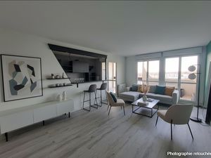 À vendre Appartement 3 pièces de 64 m2  dernier étage  rés