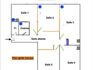 Location salle de consultation cabinet paramédical Hoche / Pantin