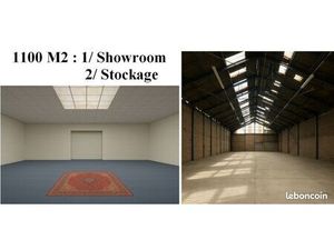 Important show room et stockage 1100 M2 (proche Paris)
