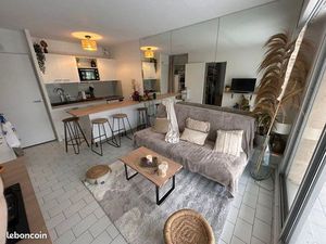 T1 bis meublé – 32 m² + loggia – Quartier Golf / Ponant – Résidence avec piscine