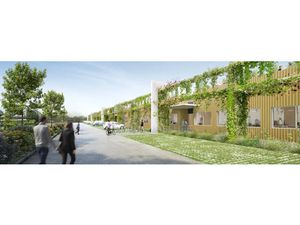 Projet de parc d'activité neuf à Osny. Bâtiments