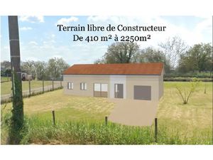 Vente terrain constructible 625 m²