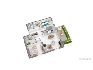 Appartement 3 pièces 61 m²