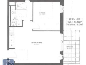 Appartement à louer 2 pièces 43.05 m² - Strasbourg (67) - 678€