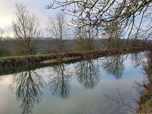 Terrain bord de canal