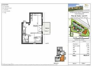 Appartement 2 pièces 48 m²