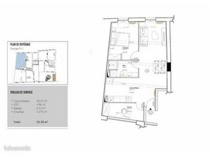 Studio 1 pièce 30 m²