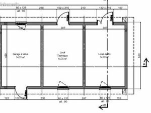 Local de stockage 15 m²