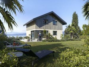 Villa neuve individuelle avec vue panoramique sur le lac Léman