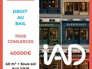 Vente Droit au bail 40 m²