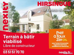 Terrain constructible de 562 m2 à Hirsingue  à 10 min d'Altkirch et à proximité de Mulhous