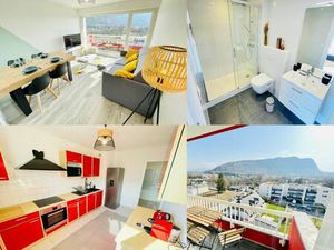 Appartement T4 meublé – Proche Frontière - Vue imprenable sur le Salève et les Alpes