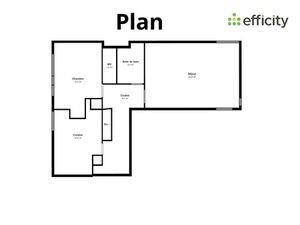 Appartement 2 pièces - 59 m²