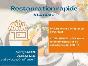 Vente Restauration rapide 20 m²