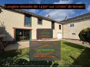 Bedée Longère rénovée de 143m² sur 12010m² de terrain au c