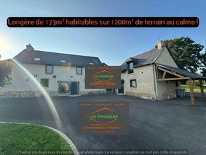 Pacé  longère non mitoyenne de 183m² sur 1200m² de terrain a