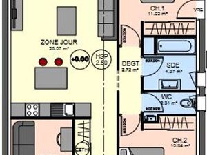 Vente maison neuf 4 pièces 76m2 La Jarne - 250000 € - Surface Privée