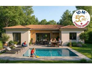 Terrain avec maison neuve à vendre