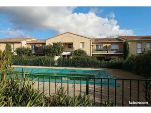 ⭐ t2 42m² en location meublée flexible – jardin privatif 18m² – piscine – parking – grans 