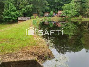 Etang avec maisonnette 19 m2 sur parcelle de 2 Hectares