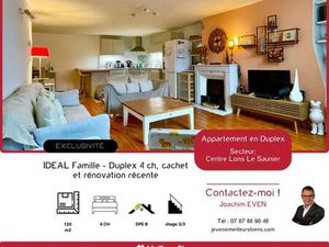 Appartement T5 rénové de 130 m2 en duplex