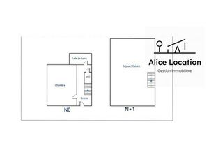 CHARMANT T2 DUPLEX MEUBLE ENTIEREMENT RENOVE - MARIN