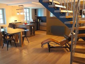 Duplex meublé de 85 m2 style loft au vert