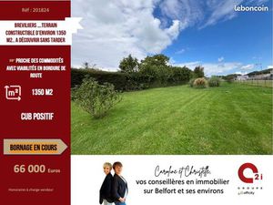 Terrain 1 350 m² Brevilliers