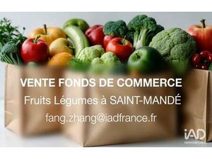 Vente commerce 62 m² Saint-Mandé (94160)