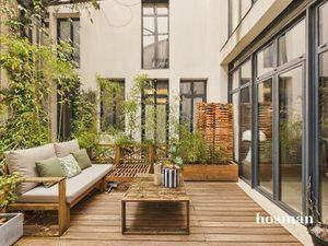 Loft 3 pièces – 47 m² + terrasse 12 m² – Calme & charme – Impasse rue Letort / Paris 18e