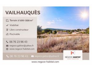 Terrain viabilisé 500m2 - Libre constructeur