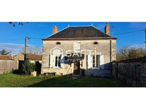 Maison 3 pièces  avec grenier aménageable  jardin clos et garage.