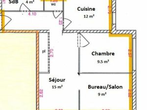 Meublé - 53 m²- Balcon - Parking - Libre 01/2026
