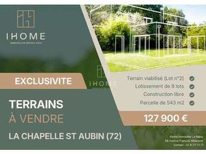 Vente Terrain à La Chapelle-Saint-Aubin (72650) : à vendre / 543m² La Chapelle-Saint-Aubin