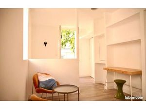 T1/2 meublé – 23 m² – lumineux – calme – Panier