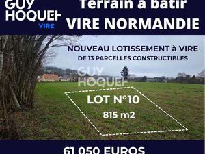 Vente Terrain à Vire-Normandie (14500) : à vendre / 815m² Vire-Normandie
