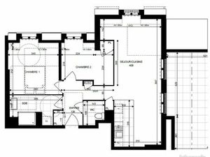 Appartement 3 pièces 62 m²