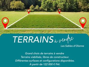 Vente terrain  305.00m²  Les Sables