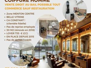 Vente local industriel 1 pièce 30 m² Menton (06500)