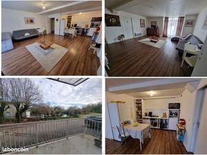 Grand T4 en bord de rivière au cœur de Pamproux - NON MEUBLE