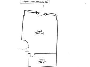 MELUN CENTRE VILLE : LOCAL COMERCIAL A LOUER