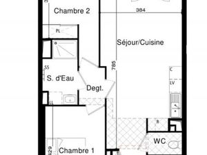 Appartement St Nazaire 3 pièces 62 60m2 Balcon 6 10m2