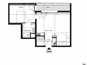 Appartement T2 neuf 45m² - Vannes Ouest