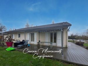 Maison de plain-pied 107 m² / 3 chambres / 2 garages et terrain de 2140 m2 – Proche Saint-