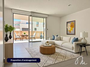 Appartement T3 avec terrasse et parking