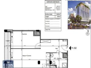 Appartement à louer 2 pièces 46 m² - Strasbourg (67) - 730€