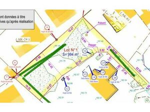 Vente terrain 1000 m² Gratentour (31150)