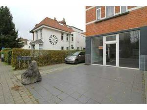 Rez-de-chaussée commercial avec parkings et garage.