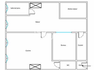 Appartement Lyon 1er - Pentes Croix-Rousse - 61 38m2