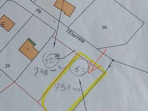 Terrain Seraucourt Legrand constructible et borné : lot n 53 : 1211 m2